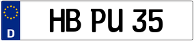 Trailer License Plate
